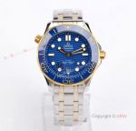 (VS Factory) Omega Seamaster Diver 300m Blue Dial Gold And Silver Watch Best Replica